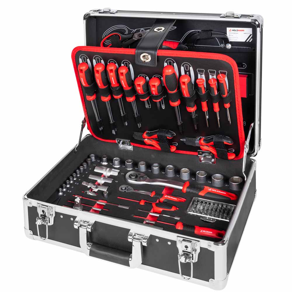 Walizka narzędziowa, skrzynka z wyposażeniem Holzmann WZK119ECO - 119 elementów