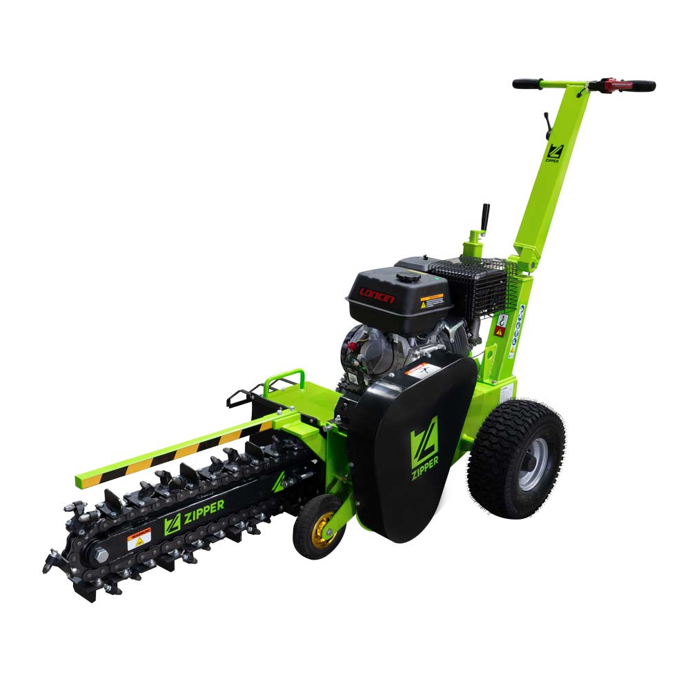 Spalinowa, łańcuchowa koparka do wąskich wykopów, rowów ZIPPER ZI-GRF1000 (trencher) - 9 kW