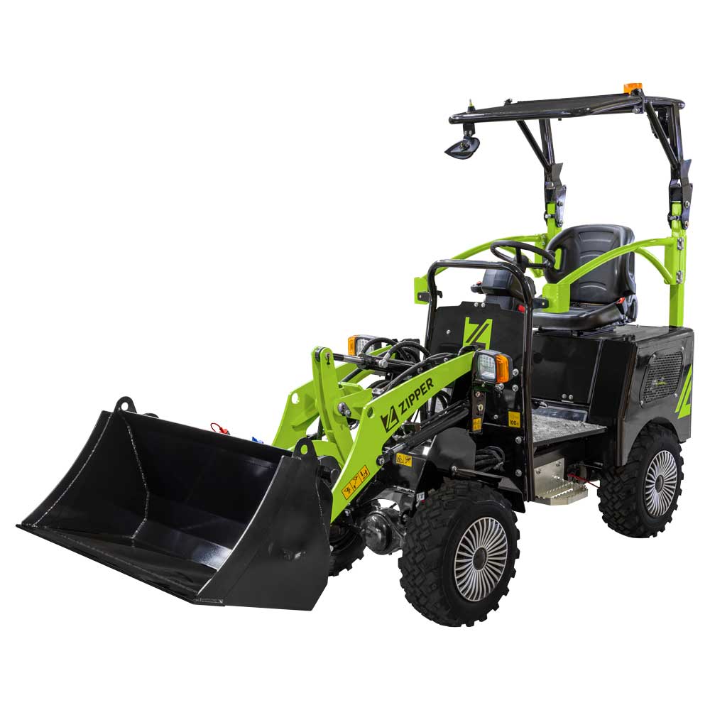 Elektryczna, akumualtorowa mini ładowarka, miniładowarka kołowa ZIPPER ZI-HL500AKKU