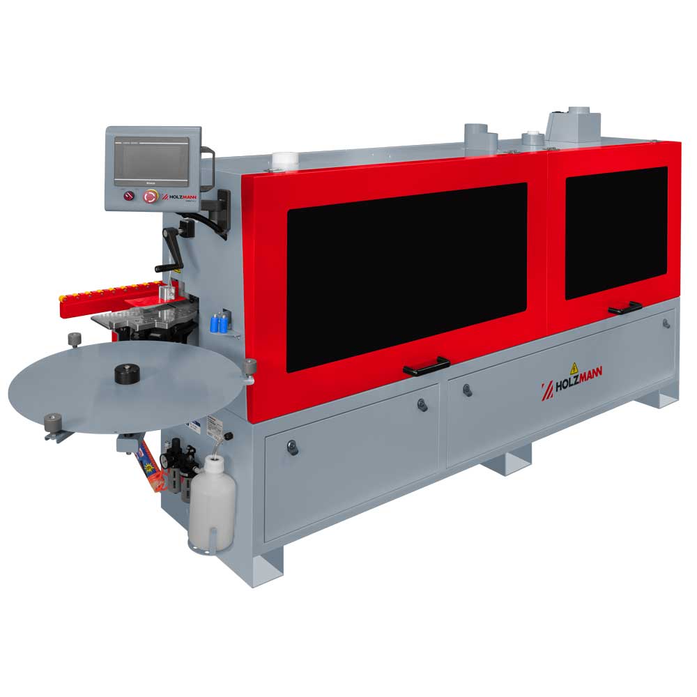 Okleiniarka ze wstępnym frezowaniem, zarabianiem naroży Holzmann KAM35ALL - wstępne frezowanie, natrysk, zarabianie naroży, cyklina płaska, promieniowa, polerka