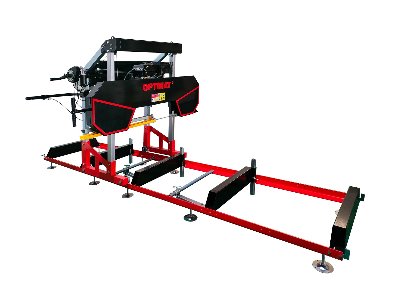 Trak taśmowy spalinowy OPTIMAT Timberland TMG 790S z osłoną taśmy i elektrycznym sterowaniem góra/dół