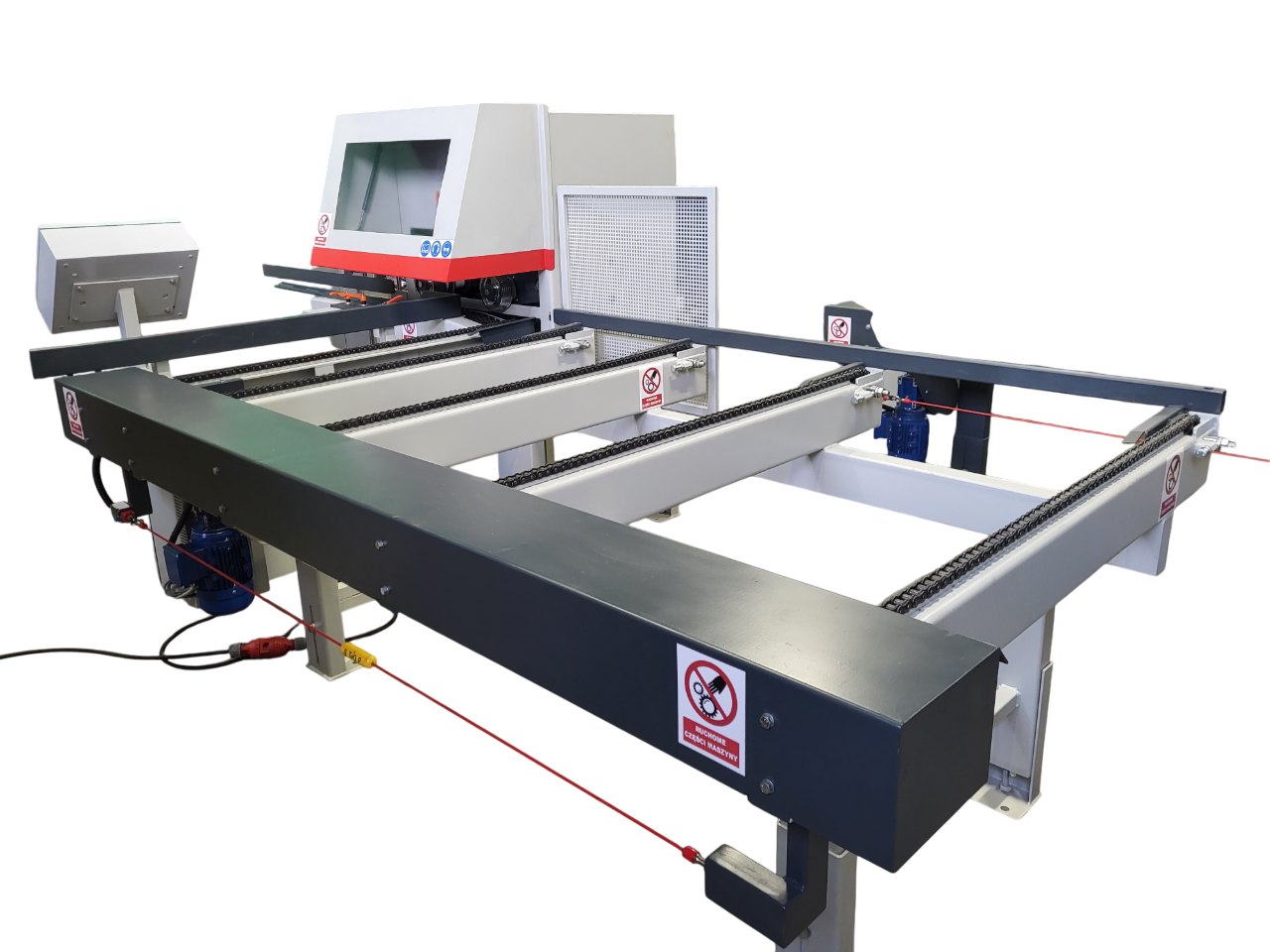 Podajnik do strugarek czterostronnych, okleiniarek OPTIMAT z jedną gąsienicą - 3300 mm