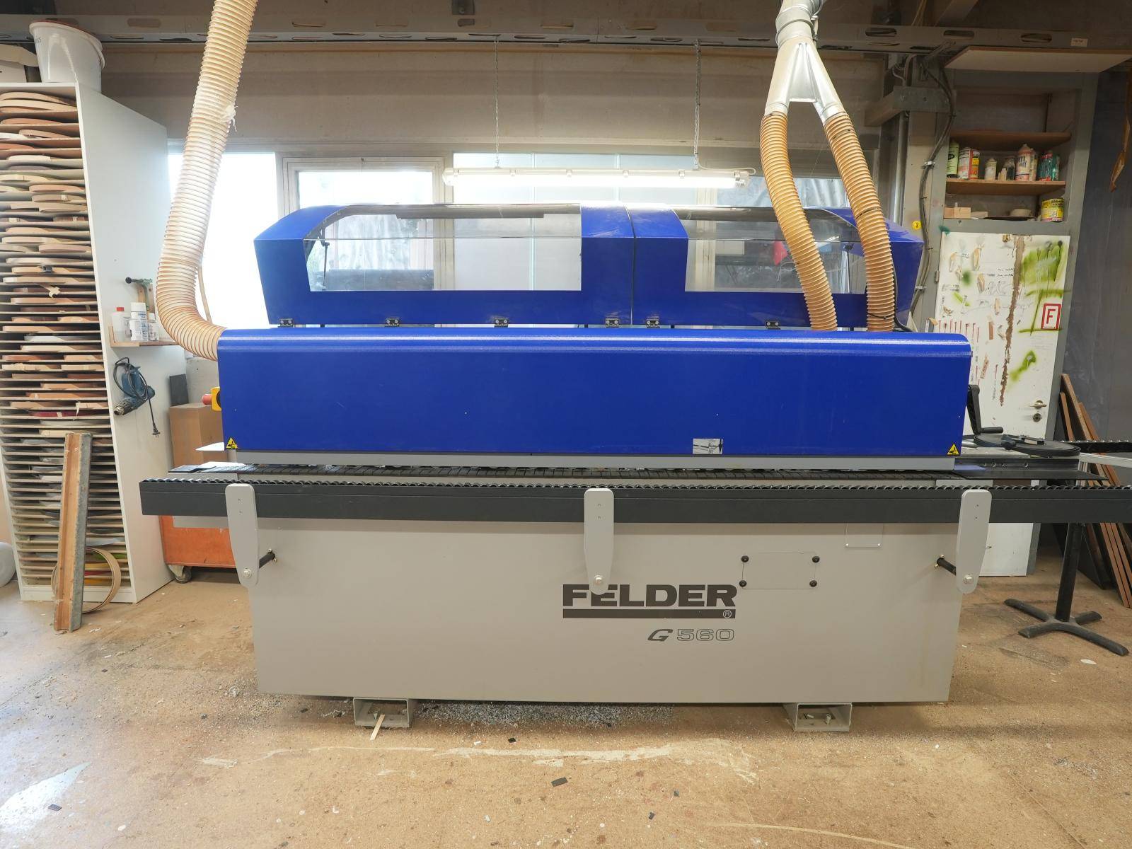 Okleiniarka ze wstępnym frezowaniem, piłkami FELDER G 560 - 2013 rok