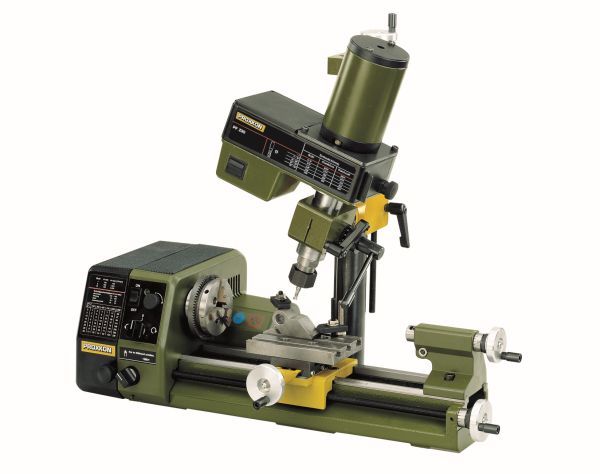 Frezarko-wiertarka do metalu, kolumnowa, słupowa Proxxon PF 230 do tokarek, tokarki