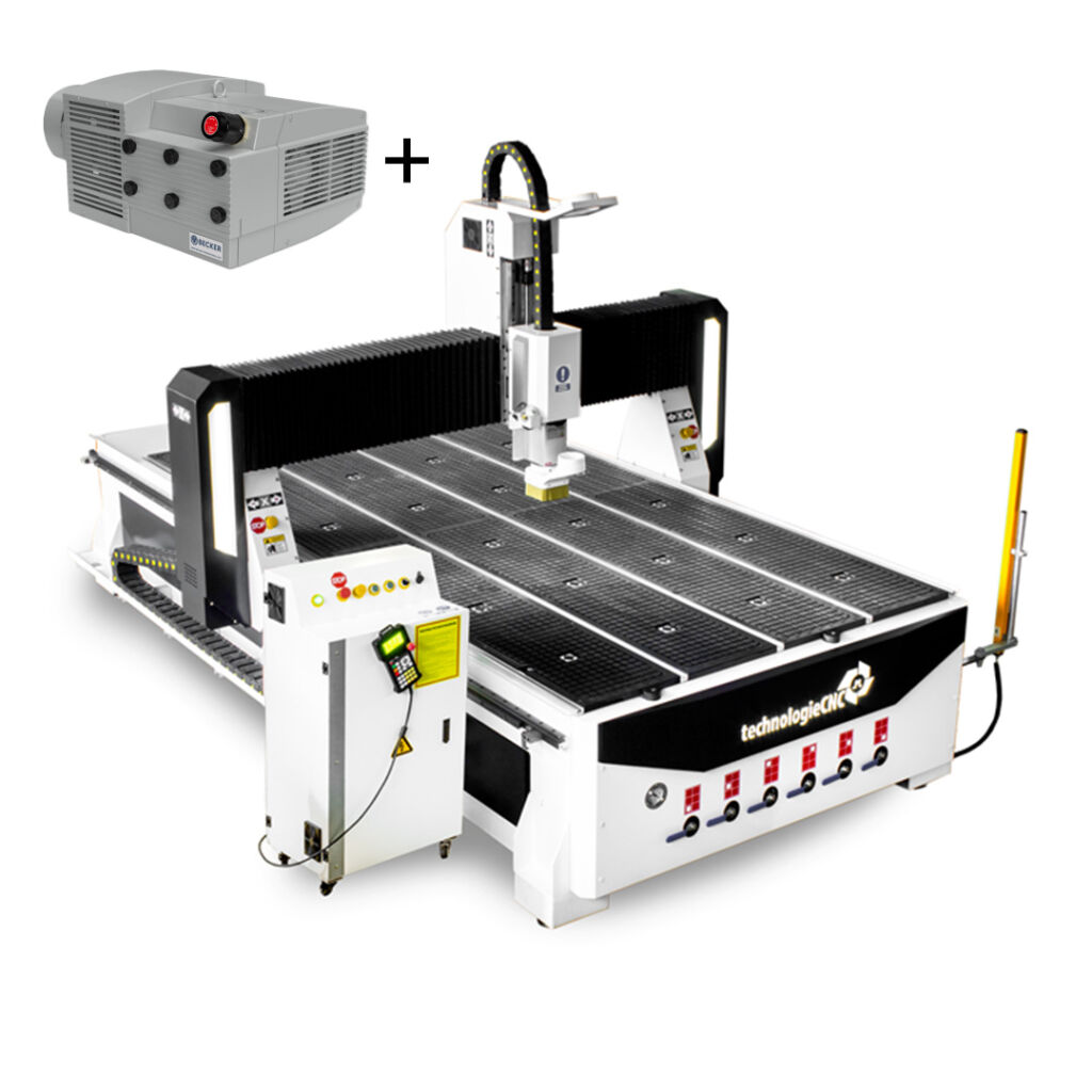 Frezarka CNC TechnologieCNC 2130 INDUSTRY 2.0 6KW 2100x3000 + pompa próżniowa Becker KVT 3.140