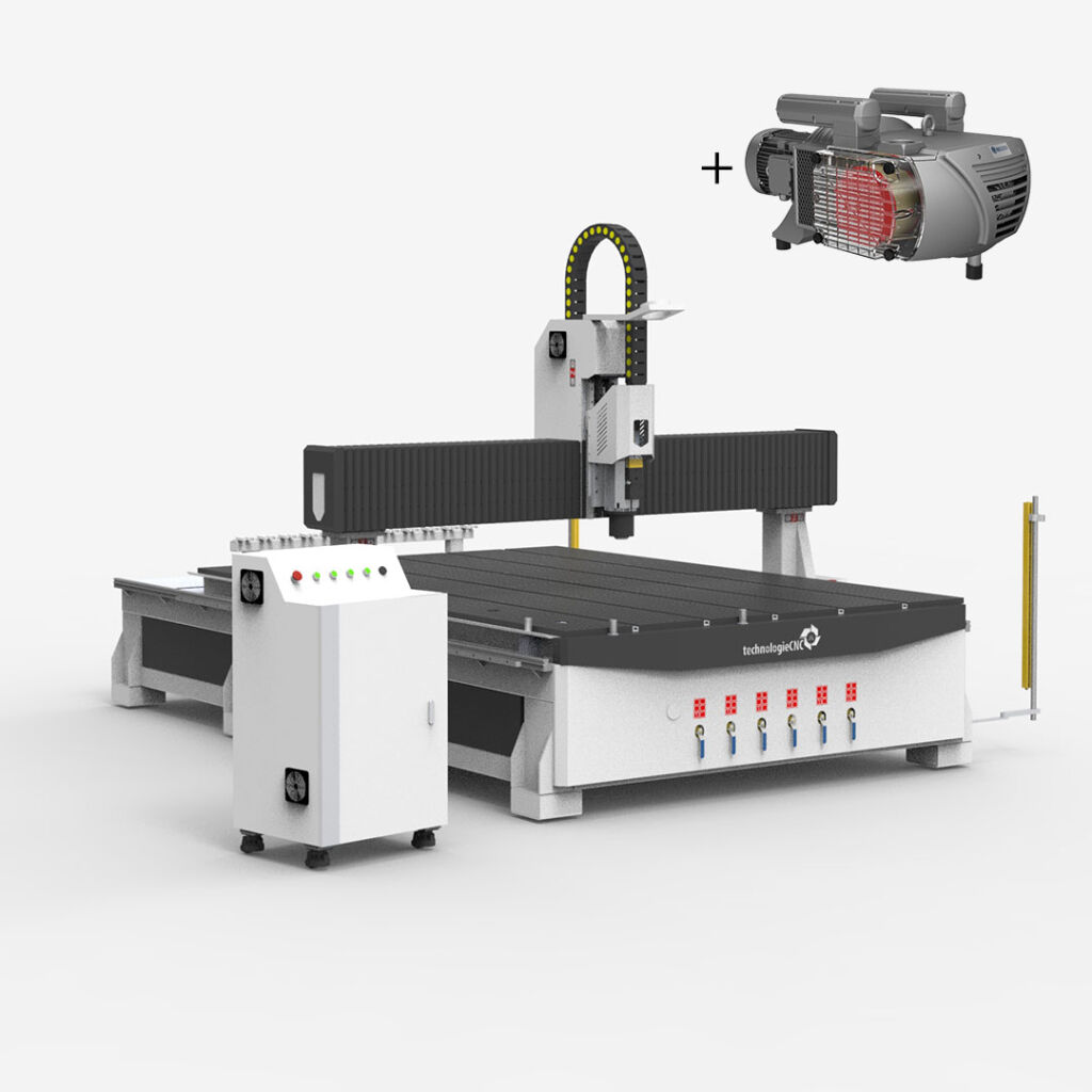 Frezarka CNC TechnologieCNC 2130 INDUSTRY 2.0 ATC 9KW 2100x3000mm + pompa BECKER VTLF 2.250