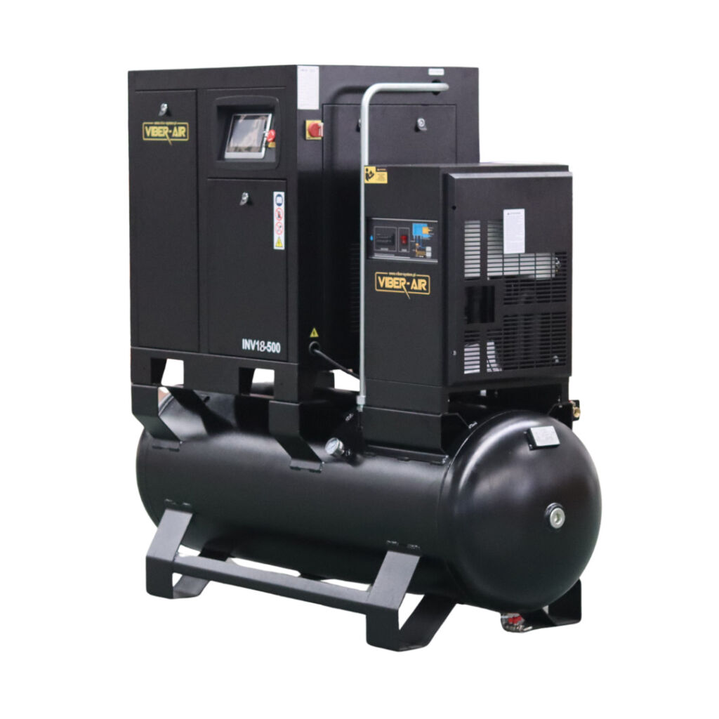 Kompresor, Sprężarka Śrubowa z osuszaczem i falownikiem Viber-Air INV18.5-500 - 18,5kW 2200l/min 400V