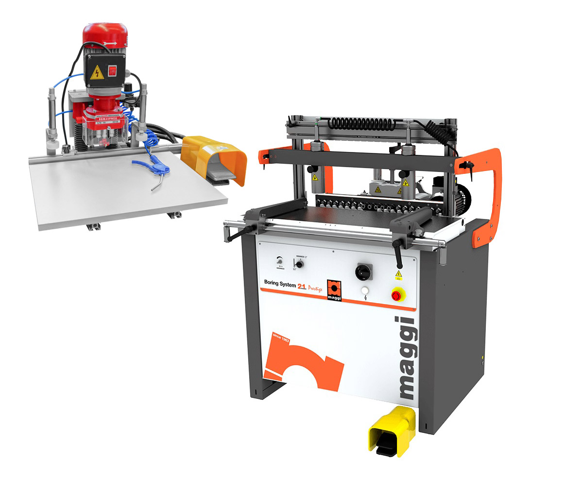 Wiertarka wielowrzecionowa Maggi BORING SYSTEM 21 PRESTIGE, wiertarka do zawiasów Holzmann BBM35PNEU