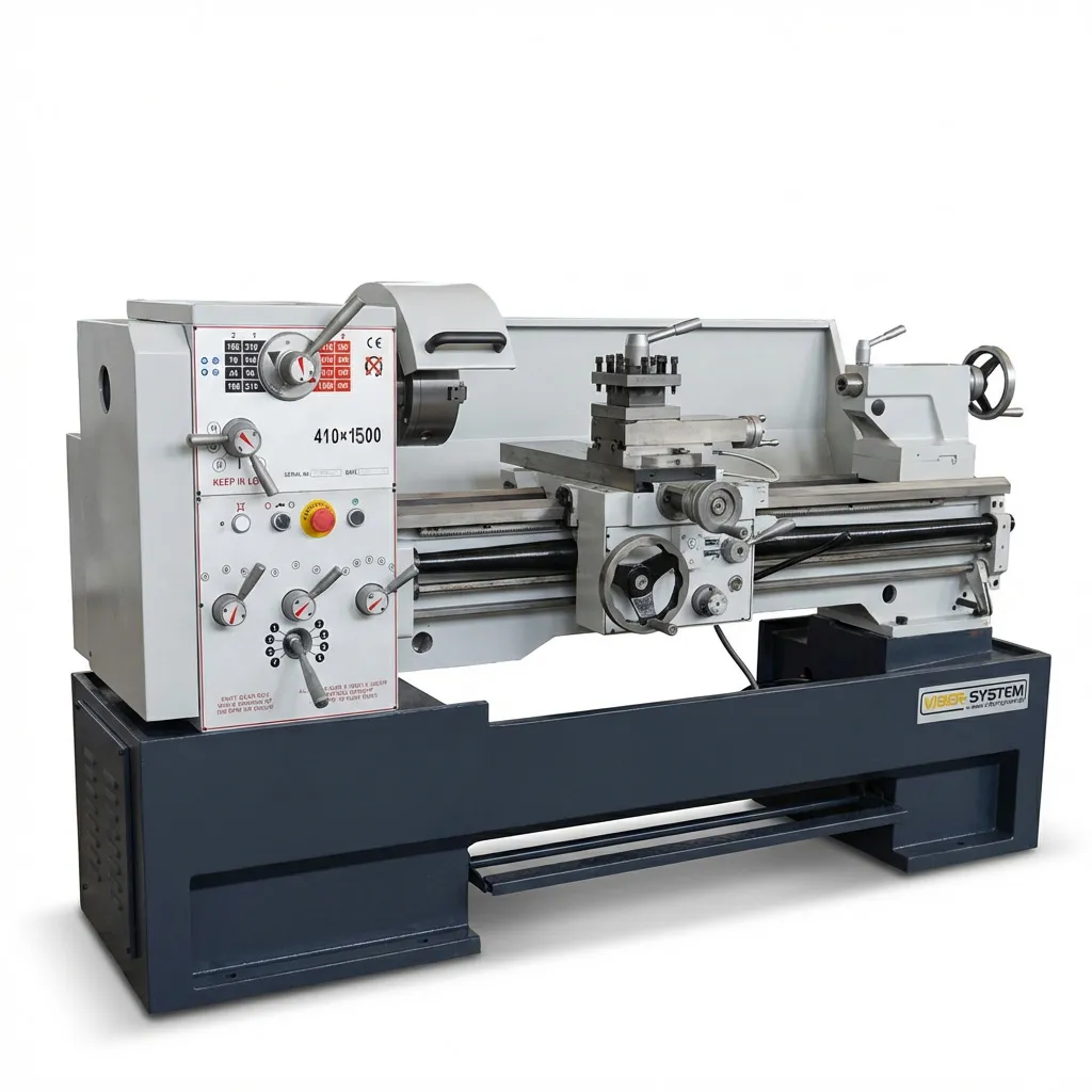 Tokarka konwencjonalna z odczytem cyfrowym do metalu Viber-System 410×1500