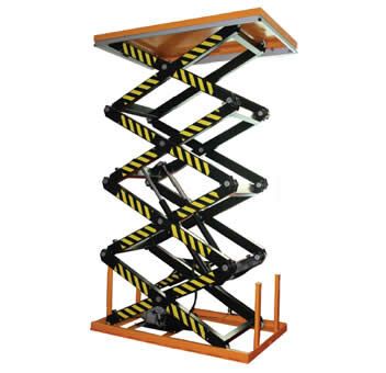 Elektryczny stół warsztatowy podnośny cztero-nożycowy Viber-System PMP800 800KG, wys. 4,21m