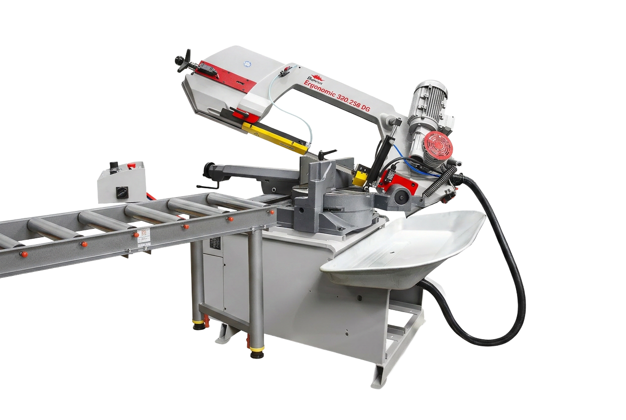 Przecinarka taśmowa Bomar Ergonomic 320.258 DG z podajnikiem rolkowym Holzmann RB9L