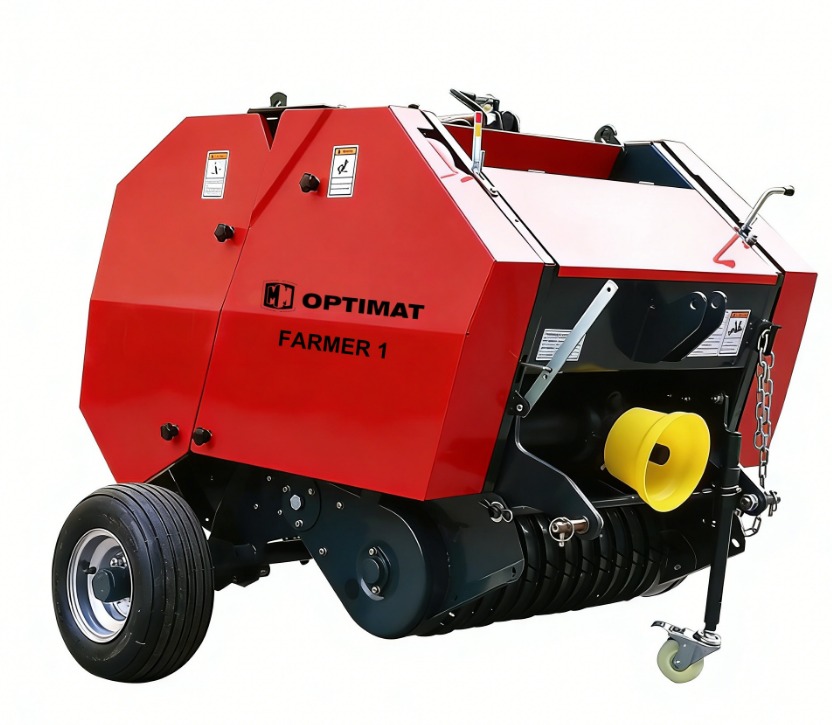 Mini prasa, belująca, rolująca, zwijająca do słomy, siana 500x700mm, WOM, 18-30KM - OPTIMAT FARMER 1