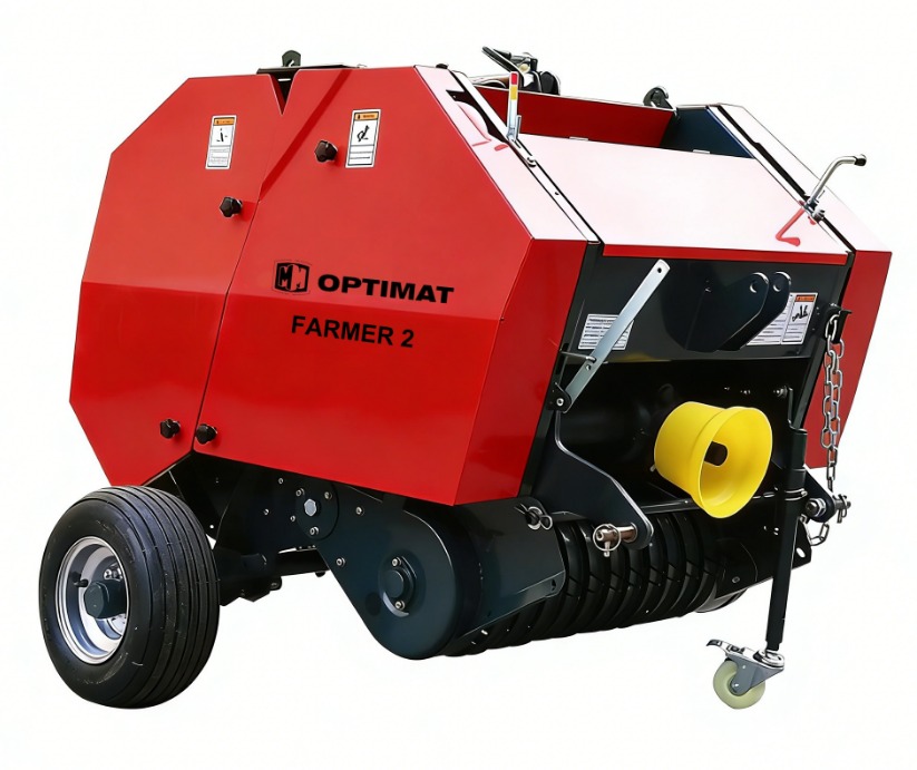 Mini prasa, belująca, rolująca, zwijająca do słomy, siana 610x700mm, WOM 18-30KM - OPTIMAT FARMER 2