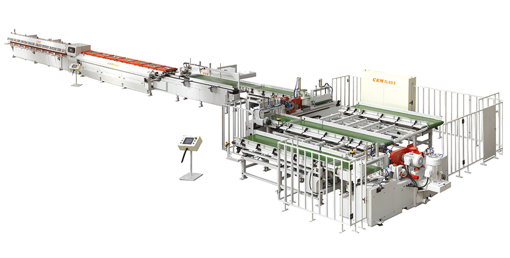Automatyczna linia do łączenia drewna na mikrowczep, mikrowczepy Cheng Kuang Machinery FL-03-3-H25l