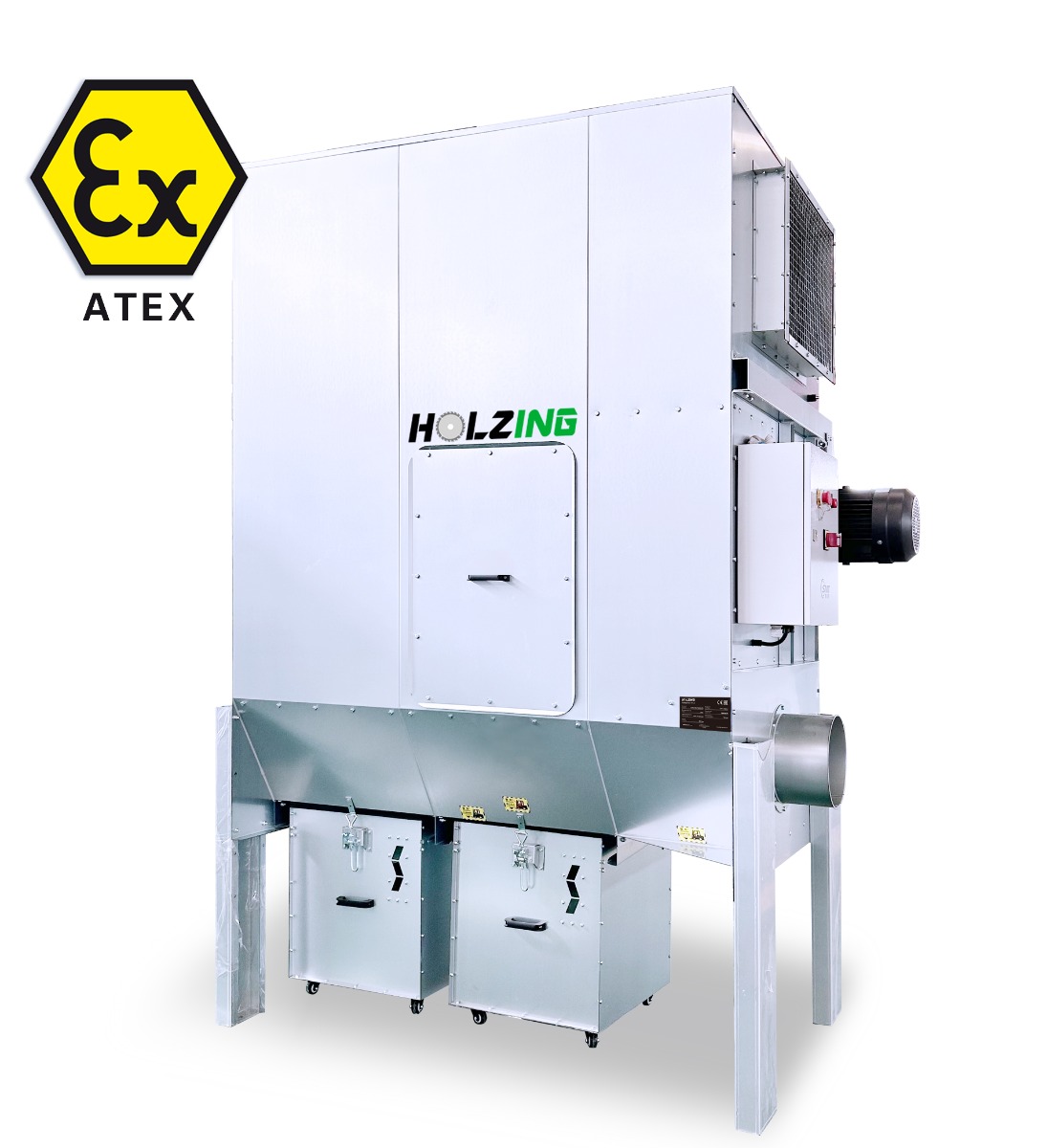 Podciśnieniowy odciąg trocin Holzing RLA ATEX 5500 m3/h (5,5 kW)
