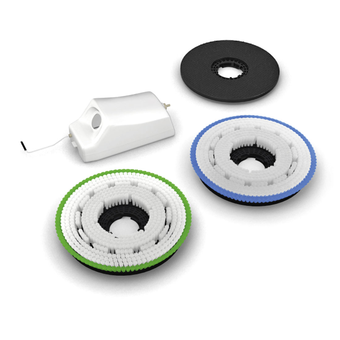 Zestaw polerski i do sprzątania do MENZER ESM 406: zbiornik 8l, szczotka twarda i miękka, talerz do padów