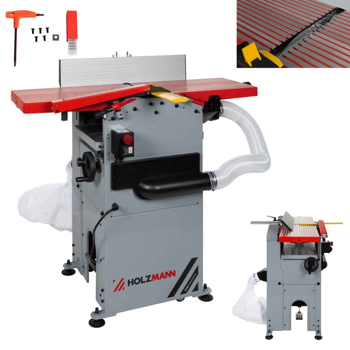 Strugarko grubościówka z wałem spiralnym i odciągiem Holzmann HOB305ABSSMW2 (230 V)