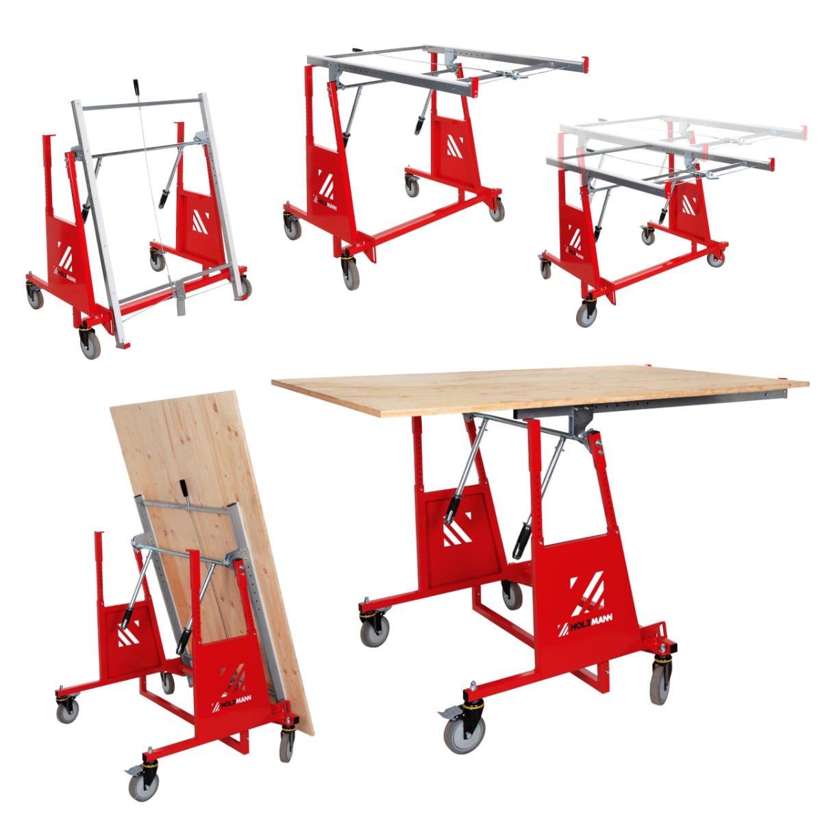 Wózek do transportu płyt meblowych, płyty meblowej, manipulacyjny Holzmann PW3025KIPP