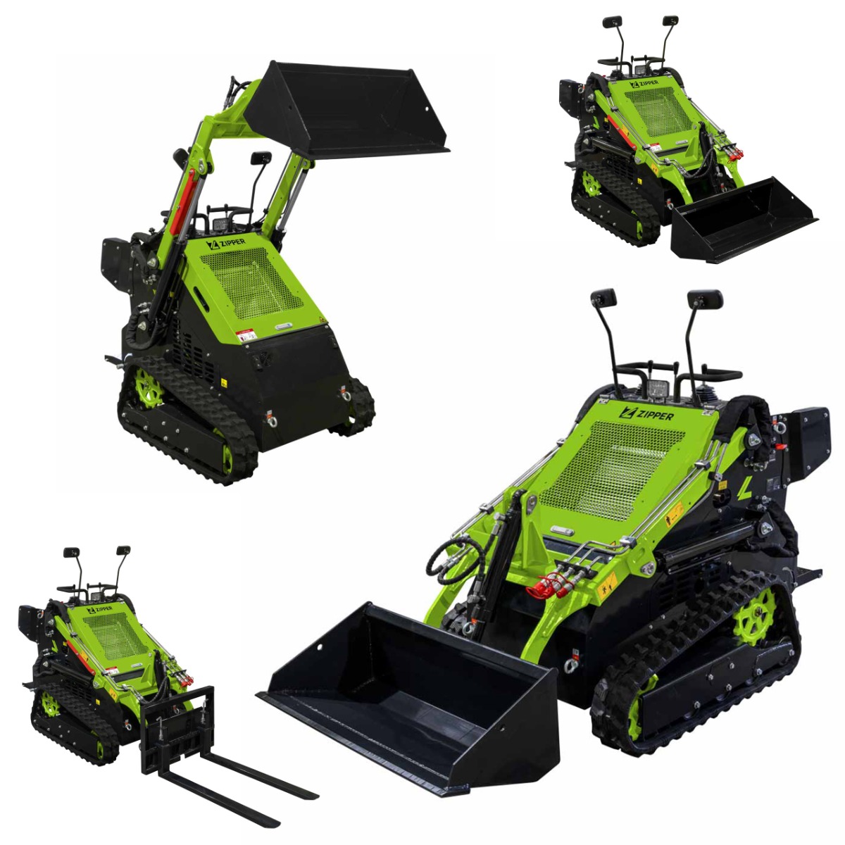 Mini kompaktowa ładowarka, miniładowarka, mini koparka, minikoparka gąsienicowa ZIPPER ZI-MKL720