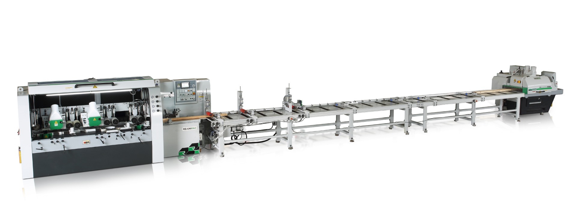 Linia produkcyjna REIGNMAC - Wielopiła RMS 300 + strugarka czterostronna RMM 623ES