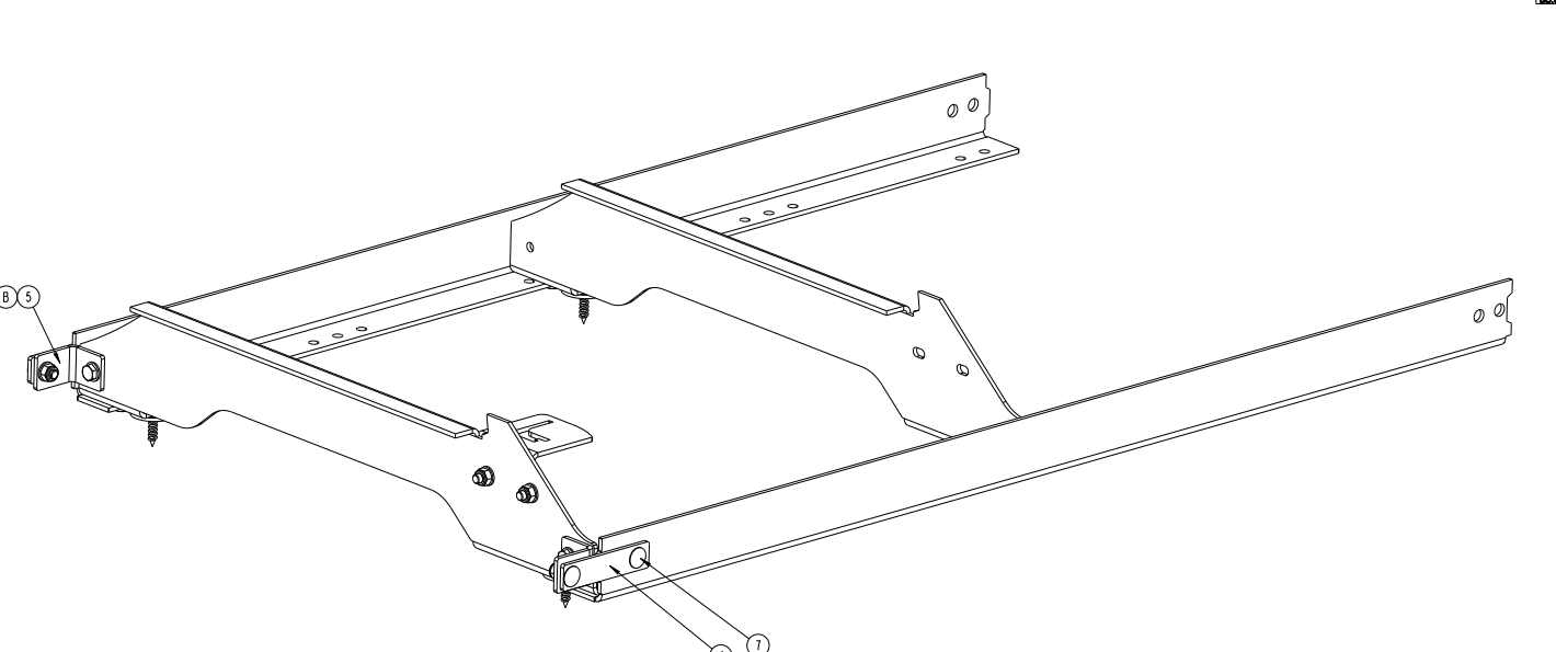 Przedłużenie łoża 1,33 m do traka Wood-Mizer LX30