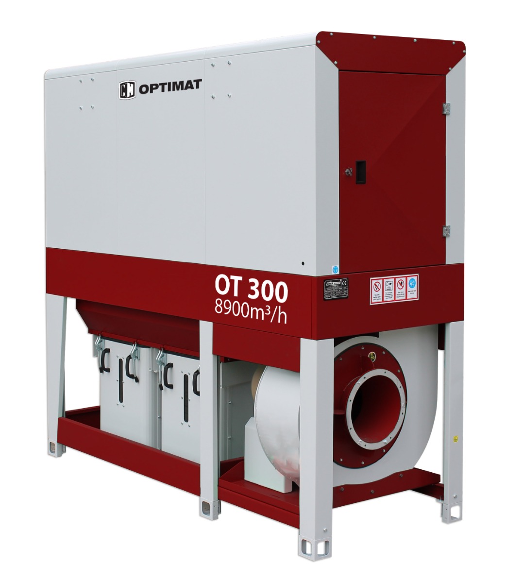 Odciąg do trocin OPTIMAT OT 8900 m3h seria 300 z falownikiem