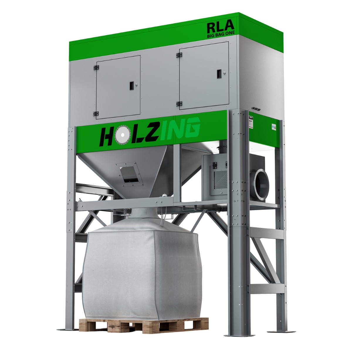 Odciąg trocin z workiem typu big bag Holzing BIG BAG ONE 8900m3/h