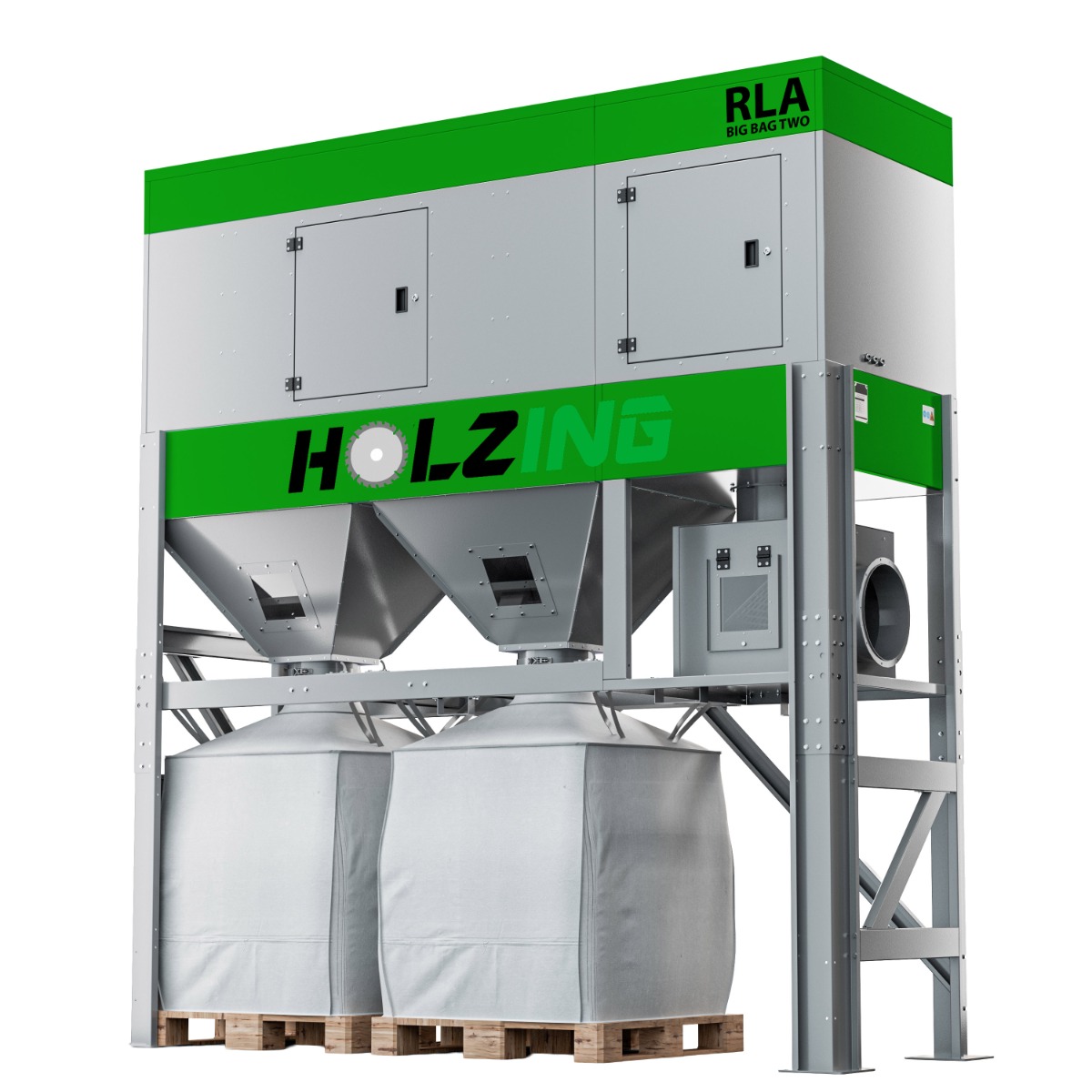 Odciąg trocin z workiem typu big bag Holzing RLA BIG BAG TWO 11 300m3/h