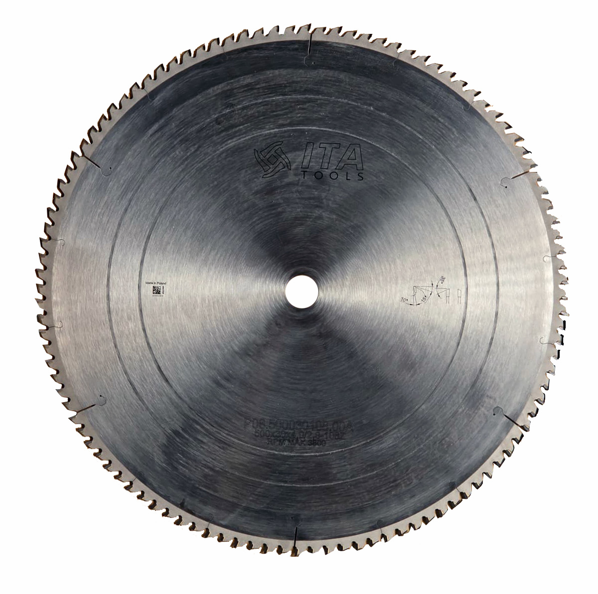 Tarcza widiowa ITA TOOLS 500mm (D=500, F=30, Z=108, K/P=4,0/2,8)