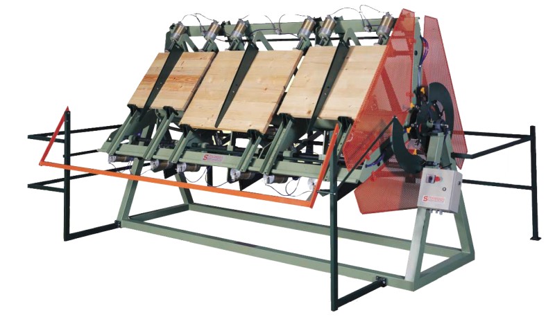 Obrotowa prasa wiatrakowa STROMAB ST - 2500x1200 mm (drewna, klejonek, stolarska)