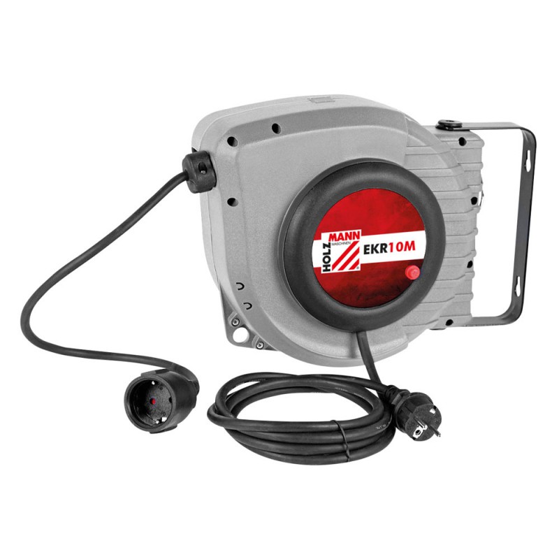 Przedłużacz bębnowy z automatycznym zwijaniem kabla Holzmann EKR10M