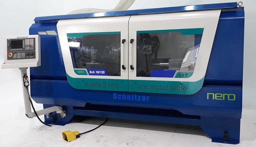 Tokarka CNC do drewna Schnitzer SCH 16120 4x3 Nero