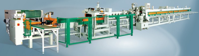 Automatyczna linia do połączeń na mikrowczepy, do łączenia wzdłużnego, bez podajnika elementów Kadis DFK-2MP/DPK-3A