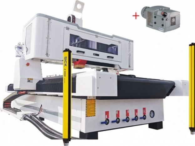 Frezarka CNC 1325S INDUSTRY ATC Ploter frezujący 9kW + pompa próżniowa Becker KVT 3.140