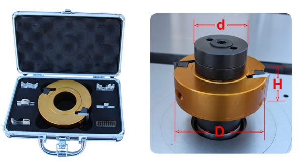 Frez walcowy profilujący z wymiennymi nożami Optimat Raptor Model TS30 120x30x40