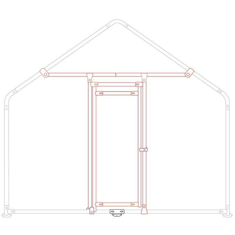 DODATKOWY ZESTAW DRZWI DO ZAGRODY ZIPPER ZI-CR-TK