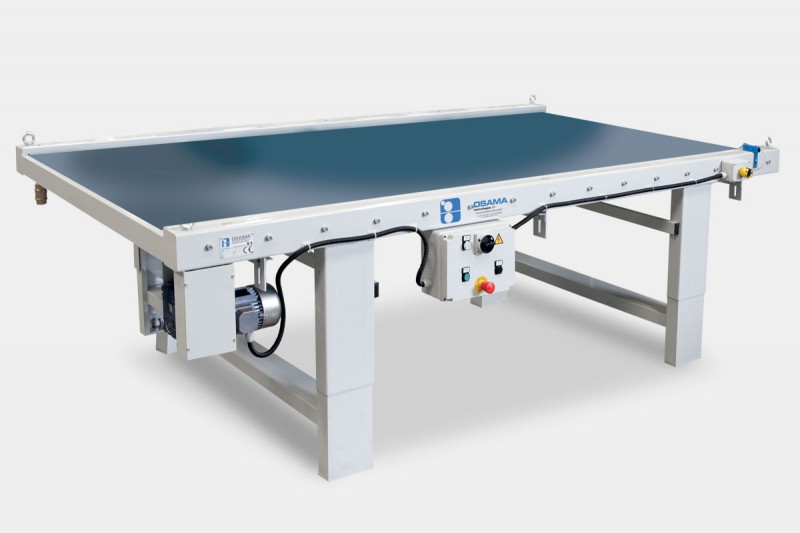 Stół podawczy taśmowy, podajnik taśmowy napędzany silnikiem OSAMA TTM 1300x2000
