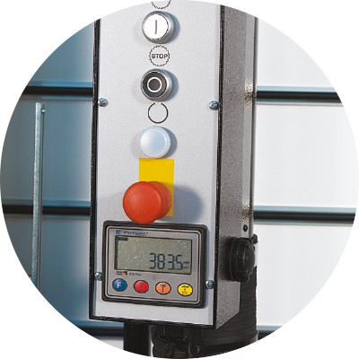 Wyświetlacz poziomy do pionowej piły panelowej Putsch Meniconi Supercut 4222