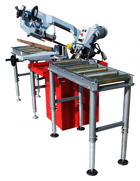 Piła taśmowa, przecinarka do metalu Holzmann BS 275TOP z dwoma stołami roboczymi, podajnikami Holzmann RB9L