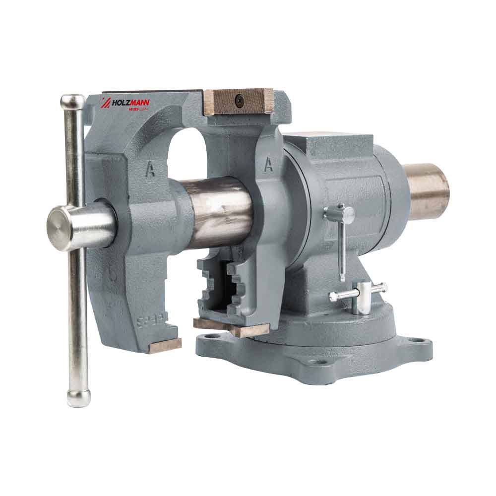Imadło ślusarskie, obrotowe, stołowe z kowadłem Holzmann WBS125M - 125 mm
