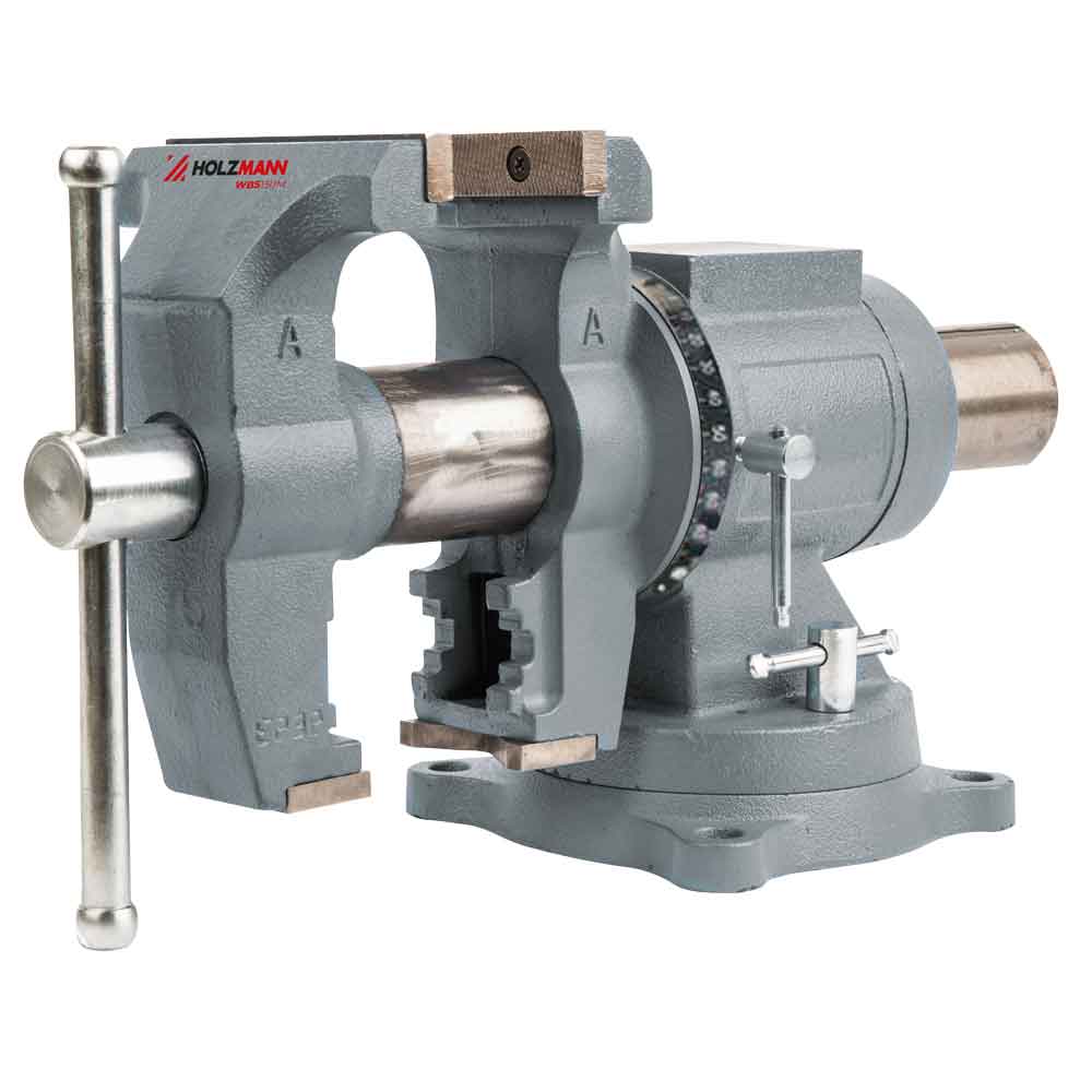 Imadło ślusarskie, obrotowe, stołowe z kowadłem Holzmann WBS150M - 150 mm