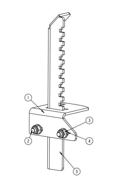 Zestaw oporki bocznej do traka Wood-Mizer LX30