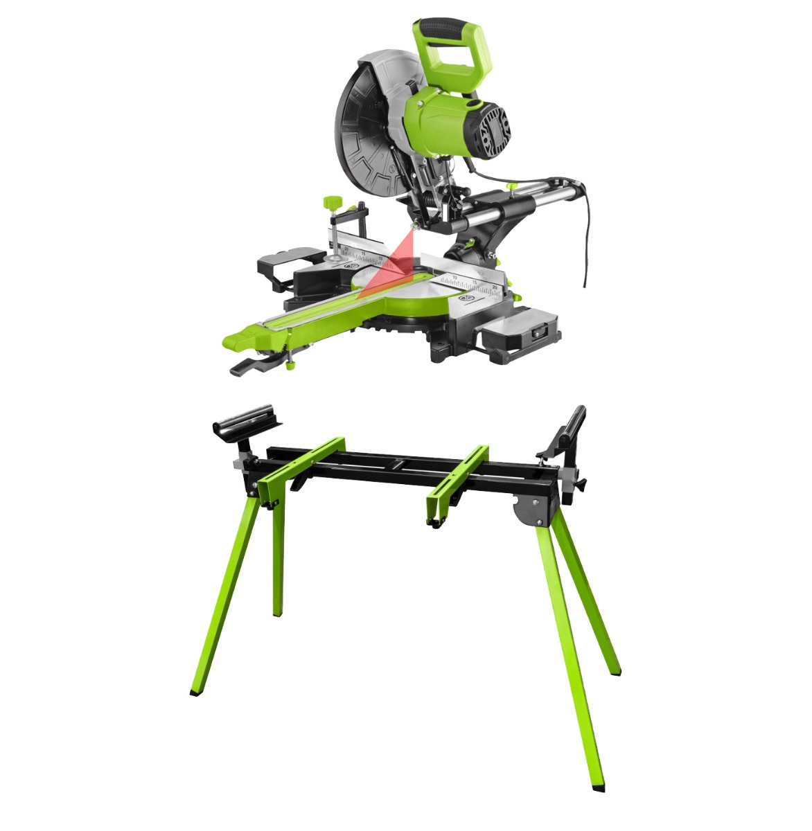 Piła uniwersalna ukośnica Zipper ZI-KGS255DS ze stołem roboczym ZI-KSS1945
