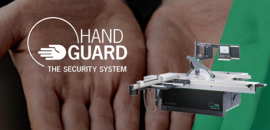 Piła formatowa ALTENDORF z systemem ochrony dłoni Hand Guard